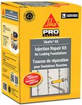 SIKA - Foundation repair - SikaFix Kit - Concrete grey - Injection kit to repair and waterproof cracked foundations - 3-part mortar, injection Ts and grout