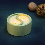 PROSPERRO LUMO by Parkash Candles Yin Yang Scented Candle || Home Decoration (Winter White Thyme)