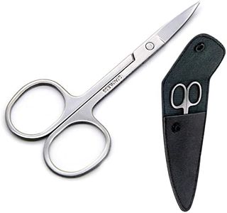 Sularpek 1 Pièces Ciseaux Cuticules, Ciseaux à Ongles Professionnels, Ciseaux à Cuticules en Acier Inoxydable, Nail Scissors Tondeuse Toilettage Outils de Beauté, pour Sourcils, Cils, Clou