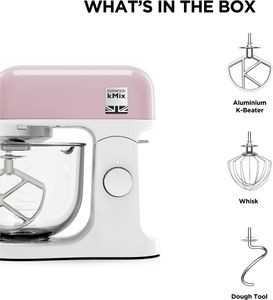 Kenwood Stand Mixer, Pastel Pink – Compact Kitchen Appliance
