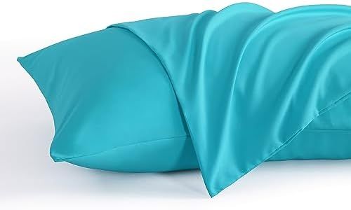 NTBAY Toddler Pillow Cases Set of 2, 2 Pack Brushed Microfiber 14x20 Pillow Cases, Soft, Wrinkle, Fade, Stain Resistant Blue Pillow Cases with Envelope Closure, 14x20 Inches, Blue