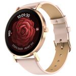 Noise Diva 2 Fashion Smart Watch for Women - Sleekest Dial, AMOLED Display, Snug Fit, Improved Female Cycle Tracker, BT Calling, Sleep Tracking, AI Voice Assistant, Password Protection (Rose Pink)