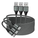 USB C Charger Cable [2M+2M+2M], 3A Type C Fast Charging Cord Durable Braided Compatible with Samsung Galaxy A20 A50 A51 A71, S20 S10 S9 S8 Plus Android Charging Cable Cell Phone Charger