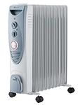 PureMate Oil Filled Radiator, 2500W/2.5KW - 11 Fin - Portable Electric Heater, 3 Power Settings, Adjustable Temperature and Thermostat, Thermal Safety Cut off & 24 Hour Timer