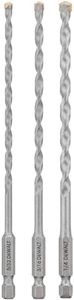 DEWALT Masonry Drill Bit Set, Impact Ready, 3-Piece (DWA5103)