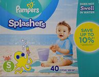 Pampers Splashers Swim Diapers Disposable Swim Pants, Small (13-24 lb), 20 Count (Pack of 2)