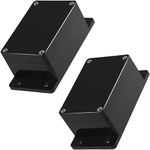 BlueStars Pack of 2 IP65 ABS Project Box with Fixed Ear (3.94 x 2.68 x 1.97 in) Waterproof Weather-Resistant, Electrical Power Enclosure for DIY Project