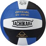 Tachikara Sensi-Tec Composite High Performance Volleyball, Royal/White/Black (SV5WSC.RWB)