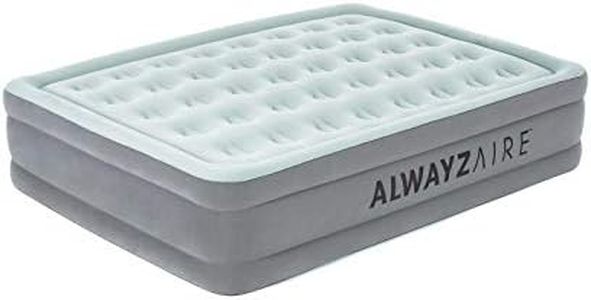 Bestway AlwayzAire Airbed Inflatable Mattress with Built-in Dual Inflation Air Pump, Queen, Gray