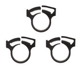 ATIE PoolSupplyTown Black Sweep Hose Attachment Clamp Replacement Fits for Zodiac Polaris Pool Cleaner 280 360 Black Max, 3900, TR35P, TR36P Black Sweep Hose Attachment Clamp B16 B-16 (3 Pack)