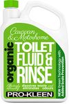 Pro-Kleen Organic Caravan Toilet Chemical Fluid Rinse Green Solution Cleaner 2L for Caravan and Motorhomes - Eco-Friendly, Formaldehyde Free - 2 Litres