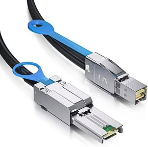 ipolex SFF-8644 to SFF-8088 External Mini SAS HD Hybrid Cable for HBA, RAID Controllers, JBOD, Storage Enclosures - Backward/Forward Compatible, 1-m(3.28ft)