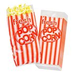 Movie Night Party Supplies - Popcorn Party Snack Paper Bags 4" x 9½" x 2" (25 Pack)