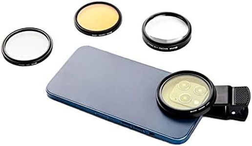 Orphek Extra Wide Coral Lens – Kit for DSRL 52mm and All Smartphones – 4 Included: Macro, CPL 52mm Polarized, 15,000k Orange, 20,000k Yellow – Lens Made of Glass – for Better Photography!