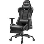 Homall Gaming Pc Chair with Footrest, Ergonomic Racing Gaming Chair for Adults, High Back Office Chair, Height Adjustable Reclining Chair with Lumbar Support and Headrest