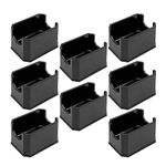 laffoonparts 8Pcs Sugar Packet Holders, Black Acrylic Plastic Sugar Bag Boxes for Restaurant, Caddy Tea Bag Sweetener Packets Storage Container Box for Coffee Bar, Kitchen, Table