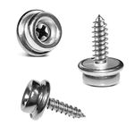 YeeBeny Stainless Steel Screws Marine Grade Boat Canvas Snaps 3/8"Socket with Stainless Steel 5/8"Screw, Snaps for Boat Cover, Snap Screw Stud, Made of high-Quality Materials(50pcs)