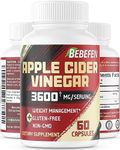 BEBEFEN Apple Cider Vinegar Capsules 3600mg per Serving Extra Strength - Non-GMO, Gluten Free Supplement - Body Management, Immune System & Digestion