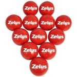 ZELUS Training Balls for Softball and Baseball Practice | 2.8-Inch 1 lb Weight Ball | Baseball Accessory for Strength Hitting Batting Pitching Improvement (Set of 12)