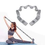 DEHUB Stretch Strap, Elastic Yoga Stretching Strap, Multi-Loop for Physical Therapy, Pilates, Yoga, Dance & Gymnastics Exercise and Flexible Pilates Stretch Band