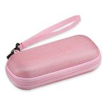 AGPTEK Carrying Case, EVA Zipper Carrying Hard Case Cover for Digital Voice Recorders, MP3 Players, USB Cable, Earphones, Bose QC20, Memory Cards, U Disk, Pink