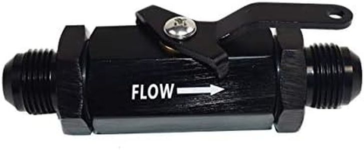 A-Team Performance - Aluminum Inline Fuel Shut Off Valve Cut Off - with Cable Lever -10AN Male Fitting