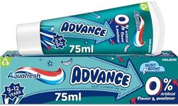 Aquafresh Advance Toothpaste 9-12 years, Kids Toothpaste for Grown-up Kids, Lasting Protection for New Permanent Teeth, 75 ml