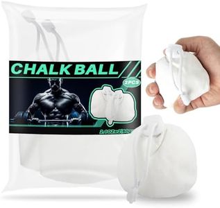 RAINFLOW 2PCS Chalk Ball - Climbing Chalk Ball Gymnastics Chalk Magnesium Ball Lifting Chalk for Gym, Gymnastics, Grip, Climbing, Weightlifting (2.1 OZ Each)