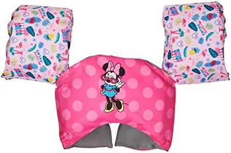 SwimWays Disney Character Learn-to-Swim USCG Approved Kids Life Jacket, Minnie Mouse