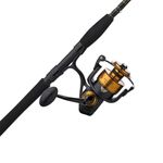 PENN 7' Spinfisher VII Spinning Fishing Rod & 5500 Reel Combo, 12-20lb Line Rating, Medium Heavy Power, IPX5 Sealing, CNC Gear Technology with Brass Main Gear