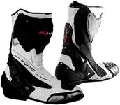 Racing Sport Track Boots Road Runner Performance Mototcycle Motorbike White 44