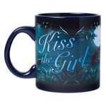 Silver Buffalo Disney Princess Little Mermaid Ariel and Eric Kiss The Girl Scene Heat Reveal Ceramic Mug, 20 Ounces