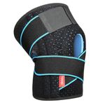 TOVIKI Knee Support Adjustable Open-Patella Neoprene Compression Knee Braces for Arthritis Joint Pain Injury Meniscus Pain Relief Rehabilitation Running Workout Weight Lifting Knee Brace for Men Woman