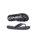 ONEILL Beach Flip Flop Profile Logo One N240002 Black, Black/White, 10.5 UK