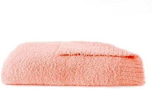 SARANONI Bamboni Luxury Baby Blanket | Cozy & Soft Plush Receiving Blankets | Perfect for Girls & Infant Baby Boy Blankets | Peach - 30” x 40"