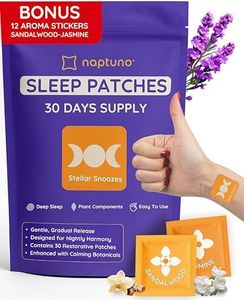 Naptuno Sleep Patches for Adults Extra Strength - 30 Pack, Lunar Lavender for Better Deep Sleep, Natural Ingredients Sleepy Stickers, Easy to Apply and Comfortable Sleep Patches for Women and Men