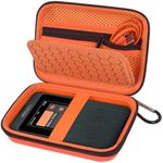 Boobowl Hard Case Compatible with SIMO Solis 5G WiFi Mobile Hotspot, Travel Router for Hotel WiFi Storage Holder Bag with Mesh Pocket for Charger USB Cable and Accessories (Box Only) - Orange, MKL-01