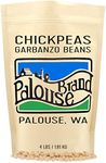 Chickpeas | Garbanzo Beans | 4 LBS | Family Farmed in Washington State | 100% Desiccant Free | Non-GMO Project Verified | Kosher Parve | Field Traced | Kraft Bag