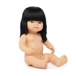 Miniland Miniland31056 Baby Doll Asian Girl W/O Underwear, Multi-Color