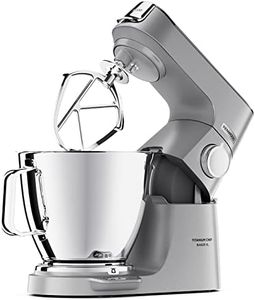 Kenwood Titanium Chef Baker XL, Kitchen Machine with K-Whisk, Stand Mixer with Kneading Hook, Whisk and 6,7L Bowl, KVL85.004SI Power 1200W, Silver