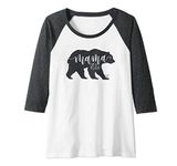 Womens Mama Bear Shirt, Raglan Shirt Women Momma Bear Tee JLZ043 Raglan Baseball Tee