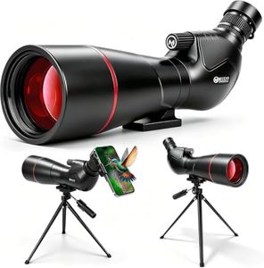 Spotting Scope 20-60x80 with Tripod and Phone Adapter