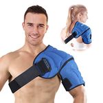 NEWGO Shoulder Ice Pack for Injuries, Reusable Rotator Cuff Cold Therapy Ice Pack for Shoulder Pain, Bursitis, Frozen Shoulder, Swelling, Arthritis, AC Joint Pain, Fit Left & Right Shoulder