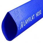 ap automotive 32mm Layflat Water Discharge Hose 30 Metres Blue