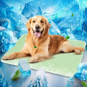 Mora Pets Dog Cooling Mat Breathable Cooling Pad for Dog Cats Washable Pet Cooling Mat for Indoor Outdoor Pets with Non-Slip Bottom 36 x 24 inch Medium