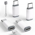 4 Pack Lightning to USB C Adapter f