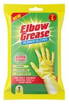 Elbow Grease Rubber Gloves Cotton Lined Extra Strong Non-Slip Size Large, Eg26