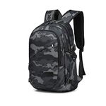 Kono Laptop Backpack Anti Theft Travel Business Computer Rucksack Work Bag with USB Charging Port Lightweight Laptop Bag Water Resistant College School Backpack Bag for Men Women fits 15.6 Inch (CAMO)