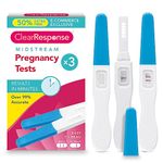 3pk Clear Response Midstream Pregnancy Tests (1x3pk) | Over 99% Accuracy with Fast & Clear Results, Designed for Home Use | At Home Early Pregnancy Tests Early Detection Pregnancy Test