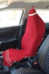 VIP BAGDA Luxury car seat Towel with Tie Knot 550 GSM - (Pack of) Original Product AS PER Picture Shown (Cotton) (Red)